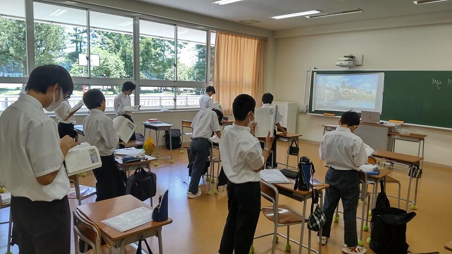 中1国語】古典・暗唱大会！｜明法ニュース